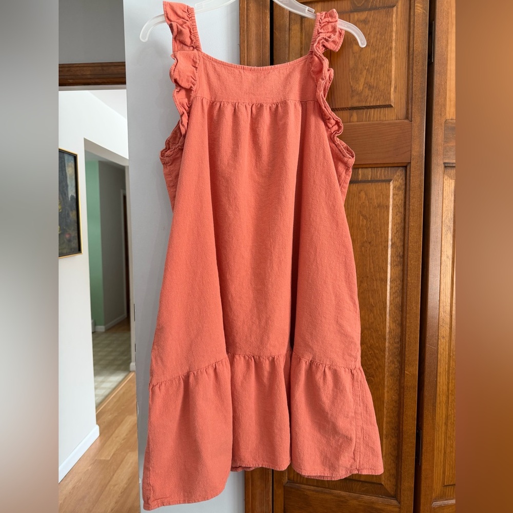 Universal Thread Apricot Flutter Sleeve Tiered Bu… - image 3